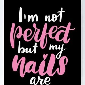 Black and Pink Typography Wall Art